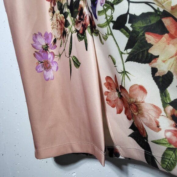 Worthington Womens Floral Sheath Sleeveless Midi Dress Size 8 Whimsical Boho - Picture 6 of 10